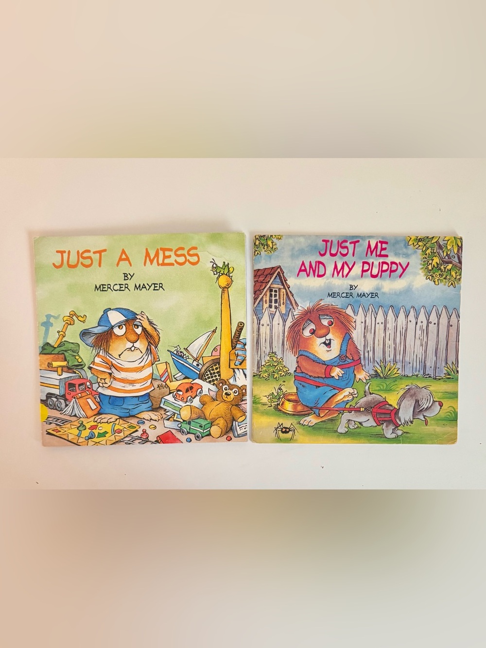 Just Me and My Plush + What a Mess - Pair of Mercer Mayer Books